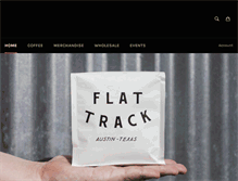 Tablet Screenshot of flattrackcoffee.com